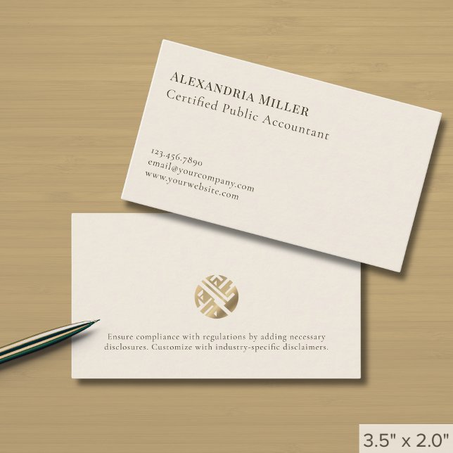 Simple Professional Elegant Business Card (Creator Uploaded)