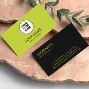 Simple Professional Elegant Custom Logo Minimalist Business Card