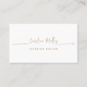 Simple professional handwritten business card