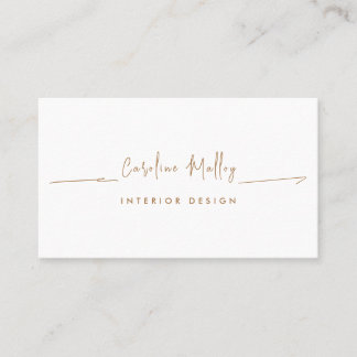 Simple professional handwritten business card