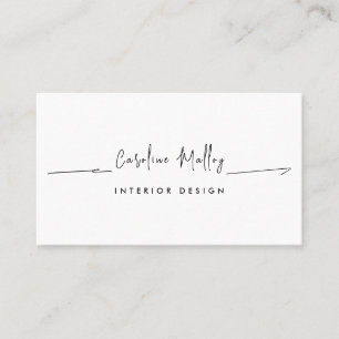 Simple professional handwritten business card