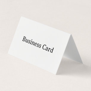 Simple Professional Horizontal Tent Folded Business Card