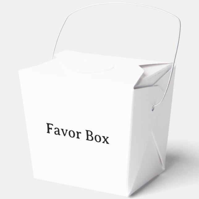 Simple Professional Large Take Out 3"x2.75"x3.75" Favour Box (Front)