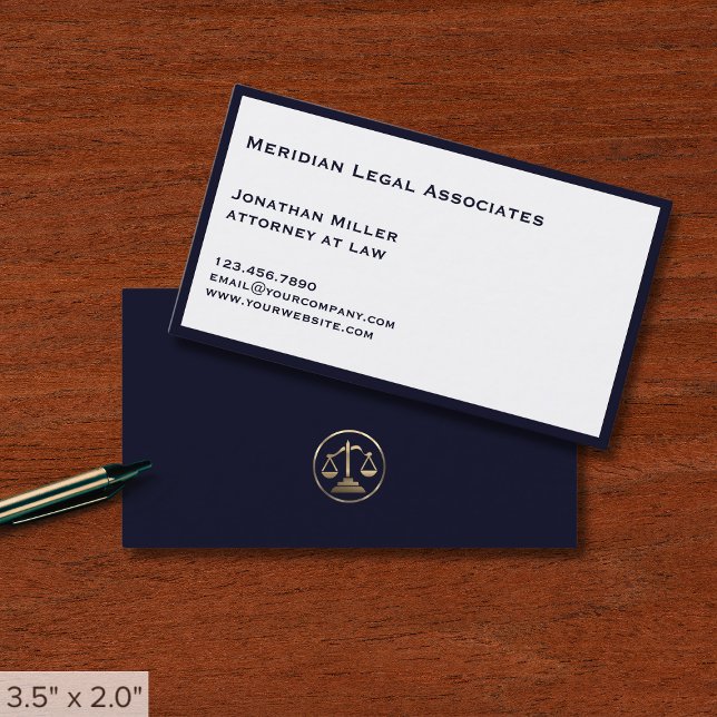 Simple Professional Law Office Business Card (Creator Uploaded)