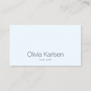 Simple Professional Light Blue Modern Business Card
