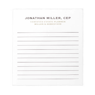 Simple Professional Lined Notepad