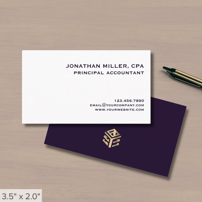 Simple Professional Luxe Business Card (Creator Uploaded)