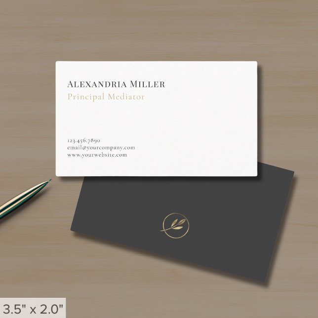 Simple Professional Mediation Business Card (Creator Uploaded)