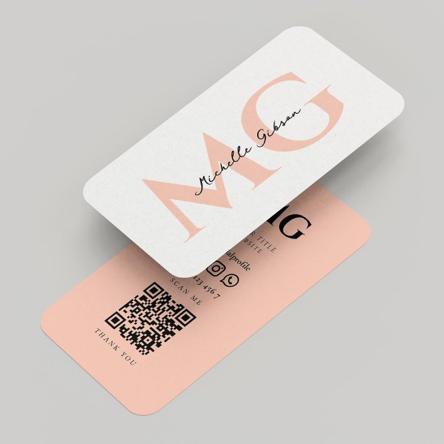 Simple Professional Minimal Initials Peach Business Card (Simple Professional Minimal Initials Peach Business Card
☆★
☆★
☆★
☆★
☆★
4.8 out of 5 stars rating
(3)