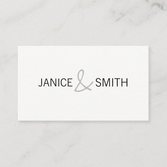 Simple Professional / Minimalist Business Card (Front)