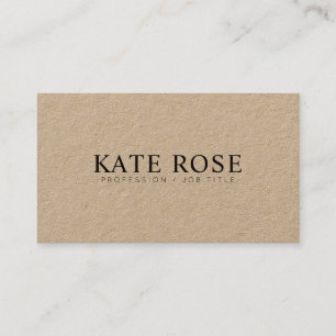 Simple Professional Modern Kraft Business Card
