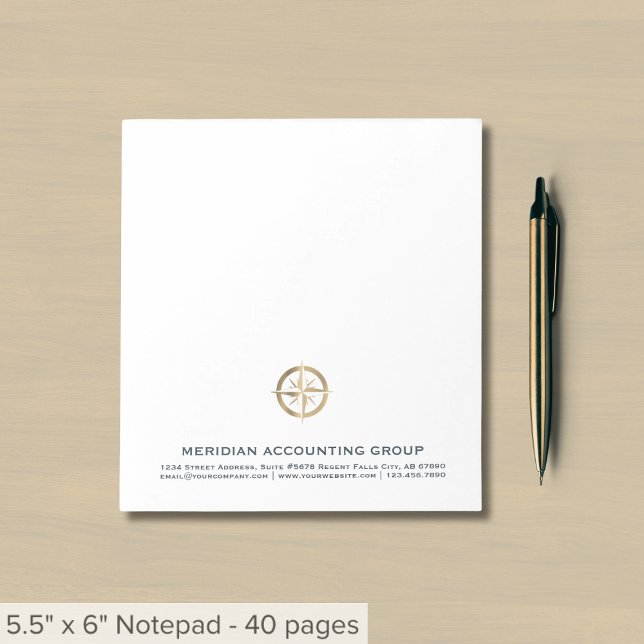 Simple Professional Notepad Custom Logo (Creator Uploaded)
