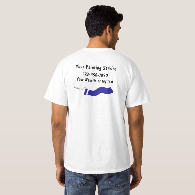 Simple Professional Painter Work Tshirts (Back Full)