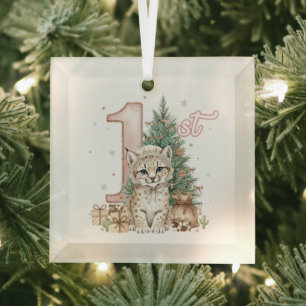 Simple Professional Photo Glass Square Tree Decoration
