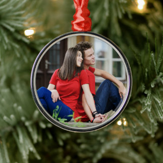 Simple Professional Photo Premium Round Metal Tree Decoration