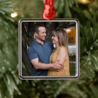 Simple Professional Photo Premium Square Metal Tree Decoration