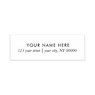 Simple Professional Return Address Self-inking Stamp