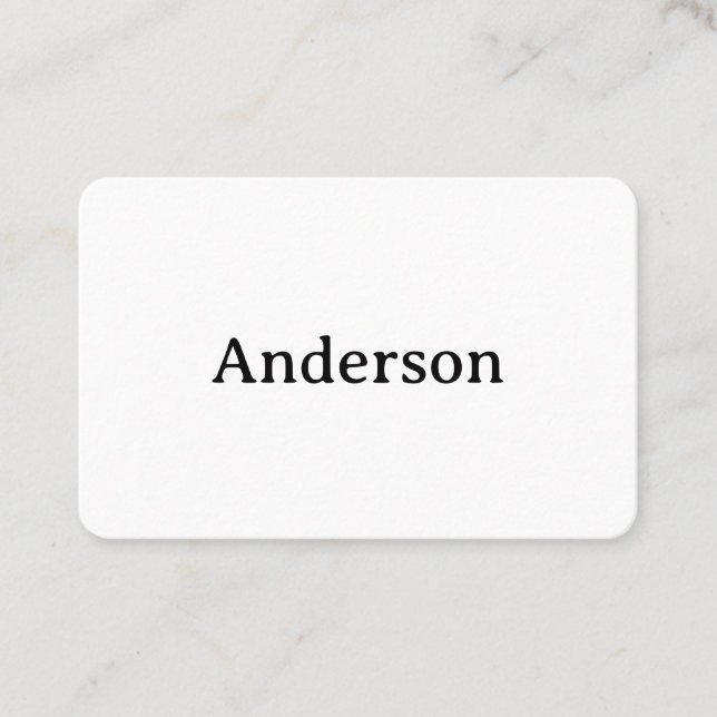 Simple Professional Rounded 3.346" x 2.165" Flat Appointment Card (Front)