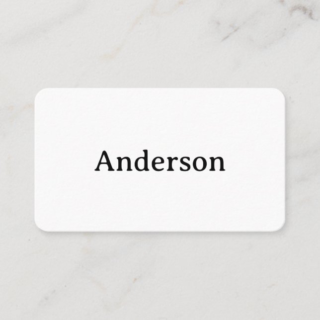 Simple Professional Rounded 3.5" x 2.0" Flat Appointment Card (Front)