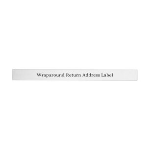 Simple Professional Slim Wrap Around Label