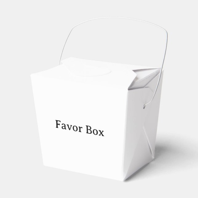 Simple Professional Small Take Out 2" x 2" x 2.75" Favour Box (Front Side)
