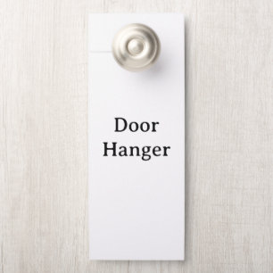 Simple Professional Standard 4.25" x 11" Large Door Hanger