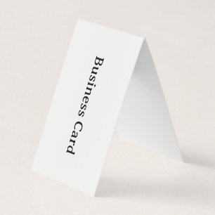 Simple Professional Vertical Tent Folded Business Card
