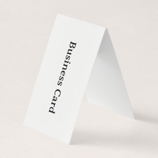 Simple Professional Vertical Tent Folded Business Card