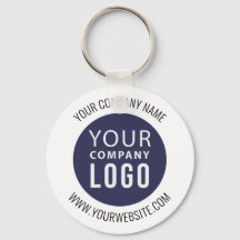 Simple Promotional Business Company Logo Key Ring