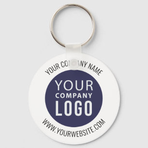 Simple Promotional Business Company Logo Key Ring