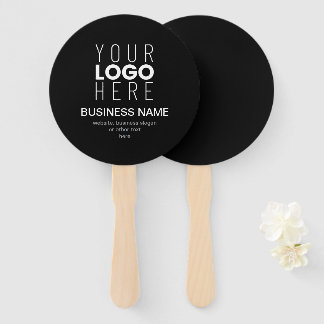 Simple Promotional Template for Your Business Logo Hand Fan
