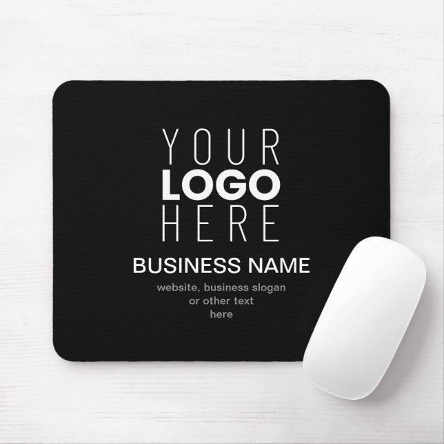 Simple Promotional Template for Your Business Logo Mouse Mat (With Mouse)