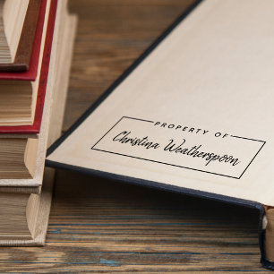 Simple Property Of Handwritten Script Name Self-inking Stamp