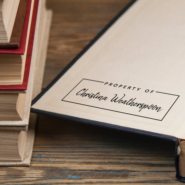 Simple Property Of Handwritten Script Name Self-inking Stamp (Simple Property Of Handwritten Script Name Self-inking Stamp)