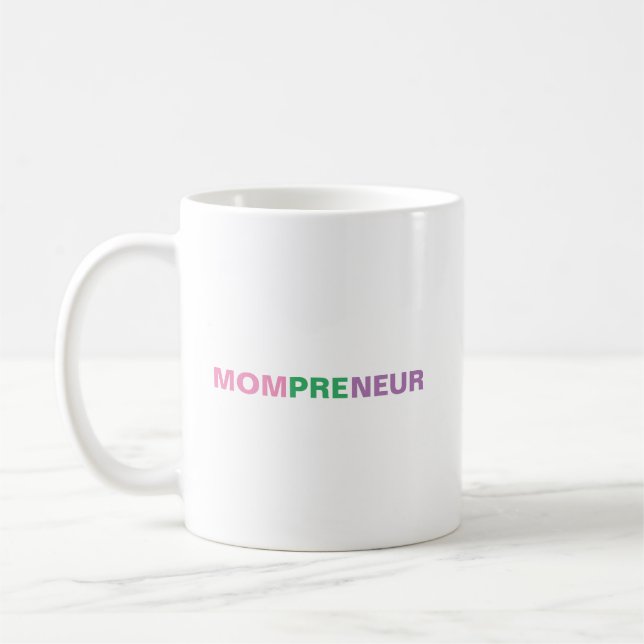 Simple Proud Mompreneur Coffee Mug (Left)