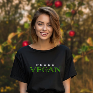 Simple Proud Vegan, Green Plant Based T-Shirt