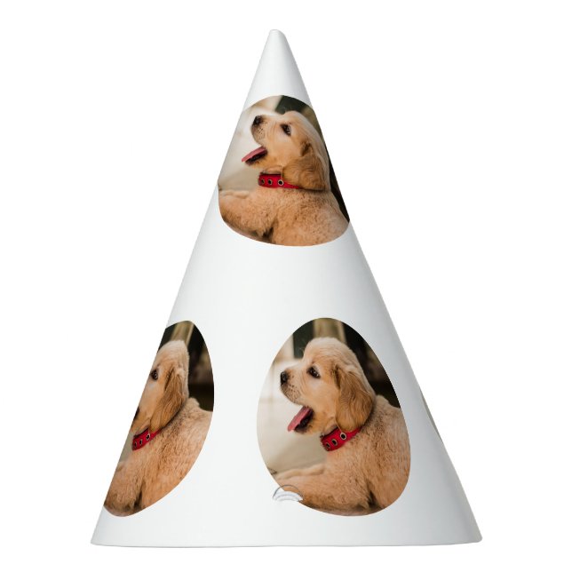 Simple puppie pattern birthday party party hat (Right)
