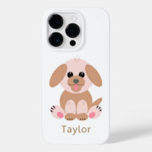 Simple Puppy Dog Cartoon Pastel Personalised