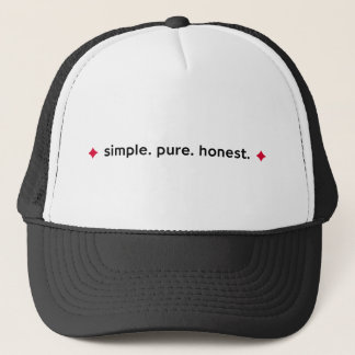 Simple. Pure. Honest - Black Baseball Hat