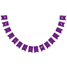 Simple Purple And White Customisable Graduation