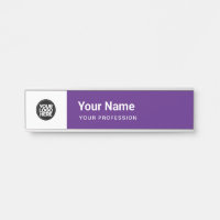Simple Purple Business Logo Name Profession