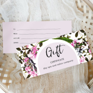 Simple Purple Floral Classic Gift Certificate