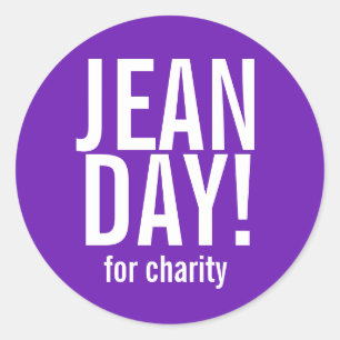 Simple Purple Jean Day Stickers