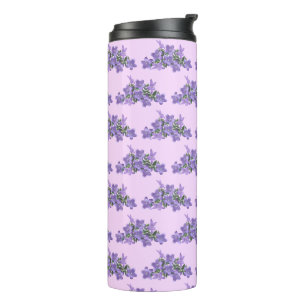 Simple Purple Lavender Flowers  Thermal Tumbler