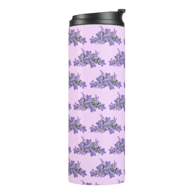 Simple Purple Lavender Flowers  Thermal Tumbler (Rotated Left)