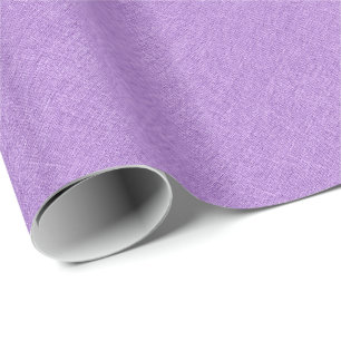 Simple Purple Linen Texture Wrapping Paper