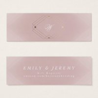 Simple Purple Modern Geometric Gold Gift Registry
