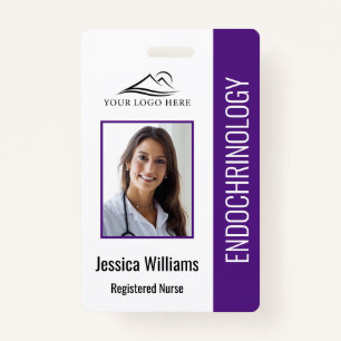 Simple Purple Nursing ID Badge