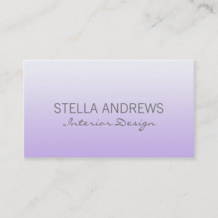 Simple Purple Ombre Gradient Business Card