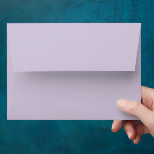 Simple Purple Wedding Envelope